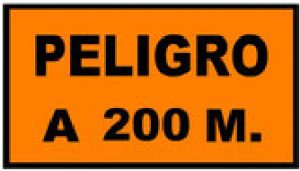señal de peligro para obras