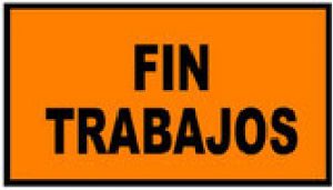letrero para obras