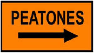 señaletica direccional peatones