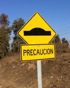 letrero de precaucion